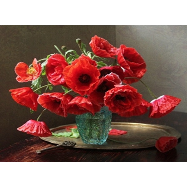 Diamond mosaic "Go to art" /178704/ "Poppies" 40*50 cm