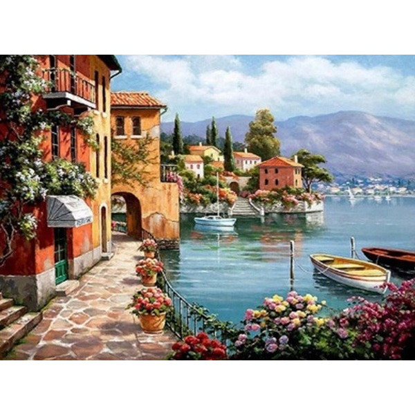 Diamond mosaic "Go to art" /178711/ "Riviera" 40*50 cm