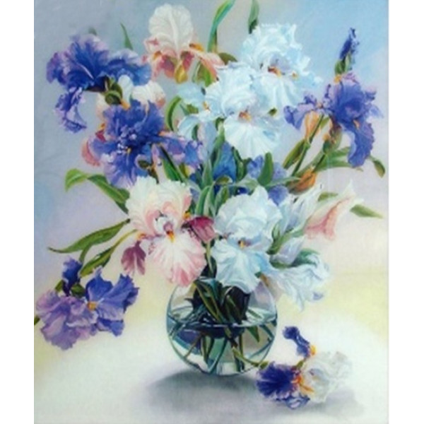 Diamond mosaic "Go to art" /178716/ "Irises" 40*50 cm