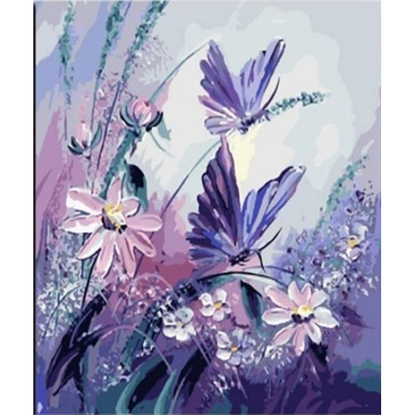 Diamond mosaic "Go to art" /178717/ "Purple dawn" 40*50 cm