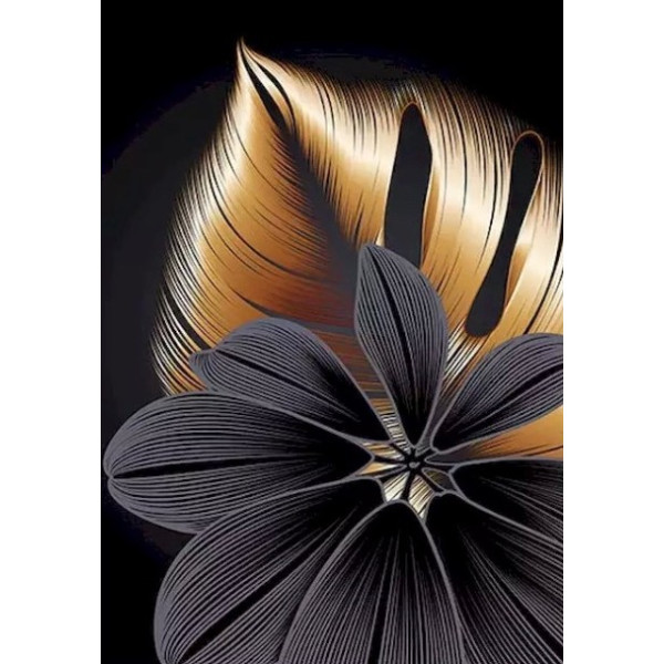 Diamond mosaic "Go to art" /177438/ "Golden triptych part 1" 40*50cm
