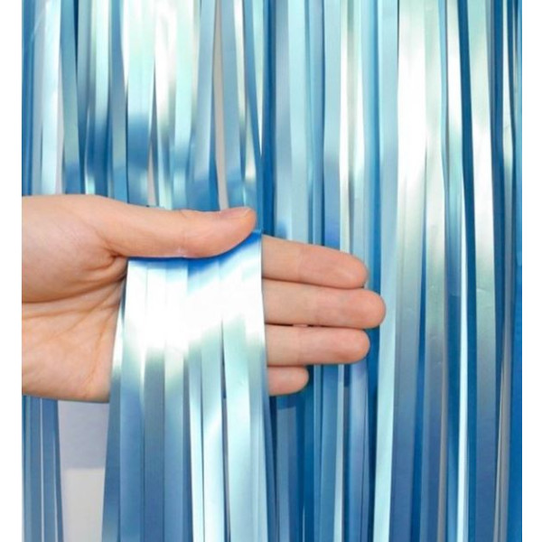 Photo zone "Art Studio of Happiness" /PCUR-GM/ 1*2m blue metallic (1/300)