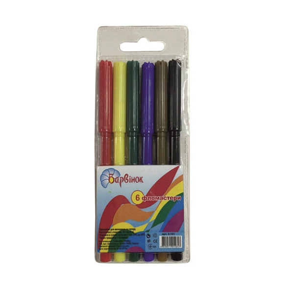 Pens "Pervinok" 6 pcs. /5-101/ "Rainbow" (1/24/480)