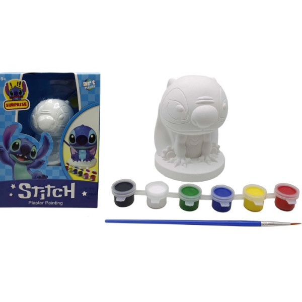 Set for creativity 12.5 cm /021-ST/ "Paint the figure of Stitch 12.5 cm" + paints 6 colors, brush (1/60)