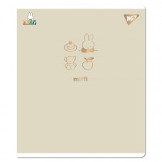 Тетрадь уч. "YES" 12л.# /767492/ "Gold Miffy" софт.тач., фольга золото (10/250)