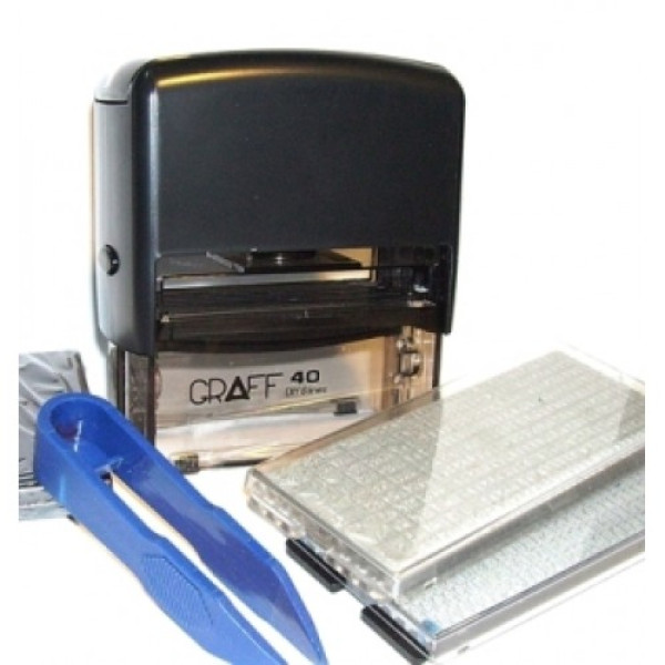 Self-adhesive stamp.  6 pages "GRAFF" /G40_DIY (710)/ ECONOM 59*23 mm (2 cash registers)
