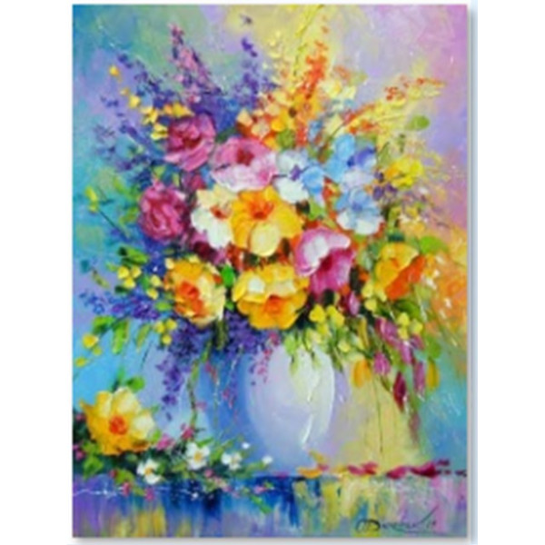 Diamond mosaic "Go to art" /177102/ "Bouquet of summer wildflowers" 40*50cm