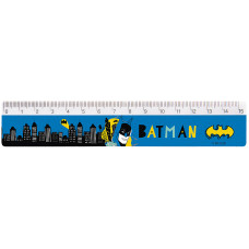 Линейка 15см пл. "Kite" /DC25-090/ DC Batman (1/100)
