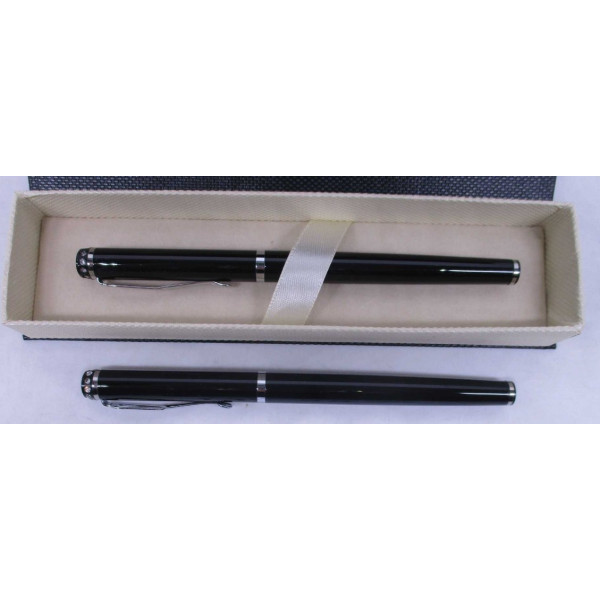 Gift pen "Sonata" /R-301-2/ roller Black with rhinestones, black ink