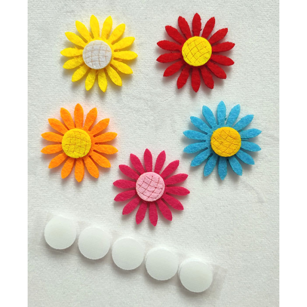 Blank "Diamond handles" /120833/ with Velcro "Daisies", 5 pcs in a pack.