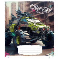 Тетрадь уч. "Школярик" 48л.# /3283K/ "Crazy" ВД-лак (мальчик) (10/100)