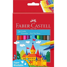 Фломастери "Faber-Castell" 24 кол. /554202/ FELT TIP "ЗАМОК" у карт.упаковці (1/6)