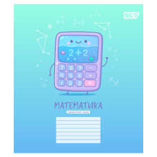 Тетрадь уч. "YES" 24л.# /768548/ "ПРЕДМЕТКА - МАТЕМАТИКА (Funny school) выб.гибрид.лак (3/210)