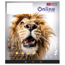 Тетрадь уч. "Школярик" 36л.== /3420L/ "Online" ВД-лак (нейт) (20/120)