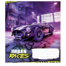 Тетрадь уч. "Школярик" 48л.# /3439K/ "Time the urban races" УФ-лак (мальчик) (10/100)