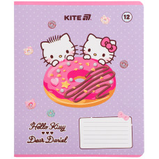 Тетрадь уч. "Kite" 12л.# /HK25-232-2/ софт тач + УФ лак, Hello Kitty (25/600)