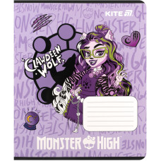 Тетрадь уч. "Kite" 12л.# /MH25-232/ софт тач + УФ лак, Monster High (25/600)