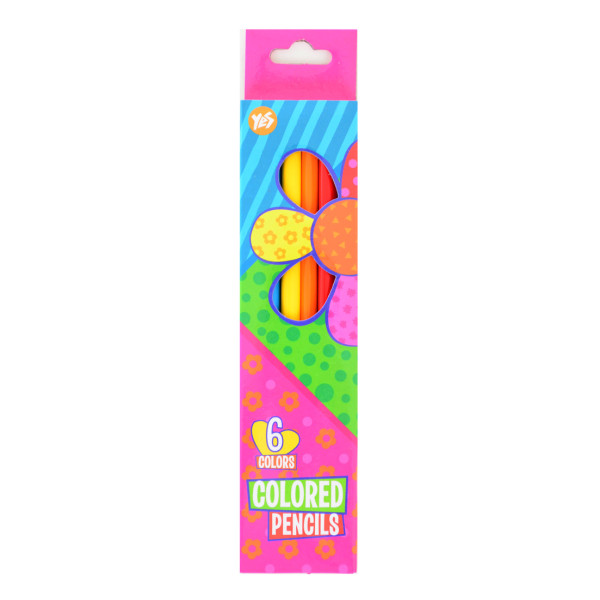 Colored pencils "Yes" 6 pcs. /290400/ "Happy colors" (1/24/480)