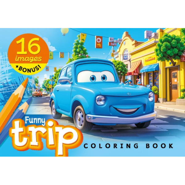 Coloring book A5/16 pages, "ASH" 148x210 mm, Staple, 80g/m2 size 23338 (1/20)