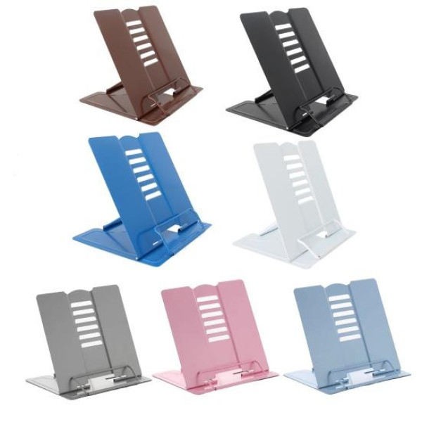 Metal book stand "JO" /DSCN3085-S/ "Standart" 15.2*12.7*15.2cm, mix (1/48/96)