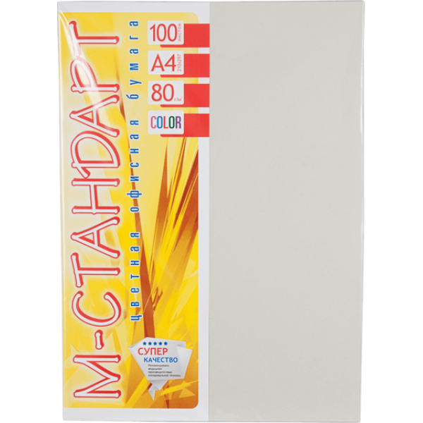 Color paper "M-Standard" A4 int. (80g) Gray /272-GR 21/ (100 sheets)