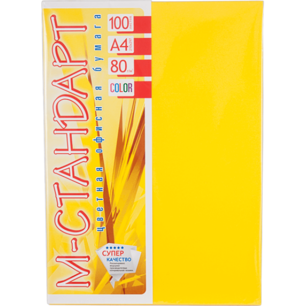 Color paper "M-Standard" A4 int. (80g) Dark Yellow /IG50/ (100 sheets)