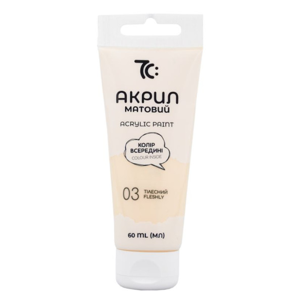 ACRYLIC for decoration "7C:" /7C50103/ Body matte, 60 ml in a tube (1/4)