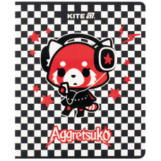 Тетрадь уч. "Kite" 24л.# /AR25-238/ софт тач + УФ лак, Aggretsuko (20/320)