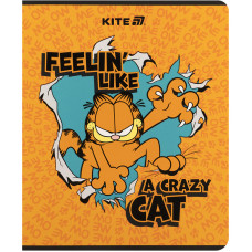 Тетрадь уч. "Kite" 24л.# /GF25-238/ УФ лак объемный + софт тач, Garfield (20/320)