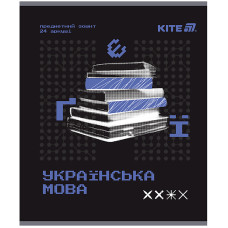 Тетрадь уч. "Kite" 24л.== /K25-240-9/ ПРЕДМЕТКА гибр лак+УФ, Tehno, украинский язык (20/320)