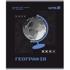 Тетрадь уч. "Kite" 48л.# /K25-240-5/ ПРЕДМЕТКА гибр лак+УФ, Техно, география (10/200)