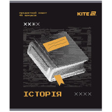 Тетрадь уч. "Kite" 48л.# /K25-240-4/ ПРЕДМЕТКА гибр лак+УФ, Tehno, история (10/200)