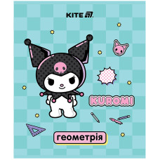 Тетрадь уч. "Kite" 48л.# /HK25-240-1/ ПРЕДМЕТКА софт тач+УФ, Kuromi, геометрия (10/200)