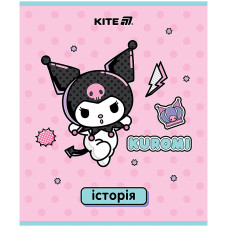 Тетрадь уч. "Kite" 48л.# /HK25-240-4/ ПРЕДМЕТКА софт тач+УФ, Kuromi, история (10/200)