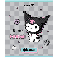 Тетрадь уч. "Kite" 48л.# /HK25-240-2/ ПРЕДМЕТКА софт тач+УФ, Kuromi, физика (10/200)