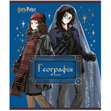 Тетрадь уч. "Kite" 48л.# /HP25-240-5/ ПРЕДМЕТКА фольга+УФ, Harry Potter, география (10/200)