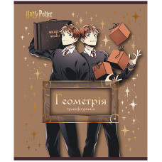 Тетрадь уч. "Kite" 48л.# /HP25-240-1/ ПРЕДМЕТКА фольга+УФ, Harry Potter, геометрия (10/200)