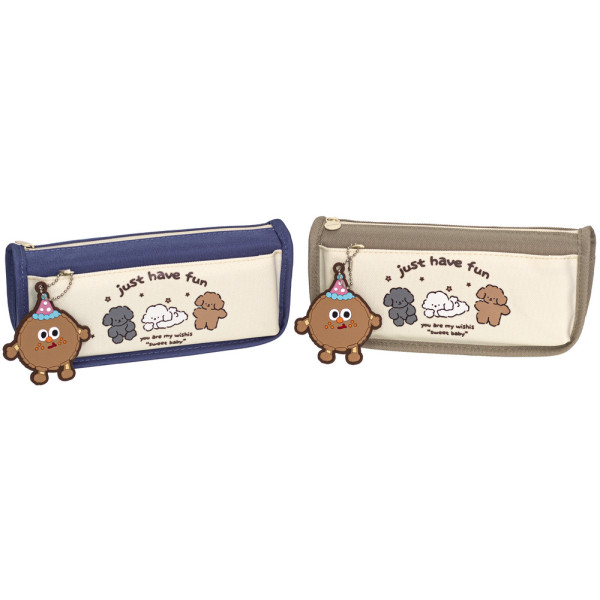 Pencil case "SAFARI" /25718S/ with pocket, 21x6x10cm, mix (1/36)