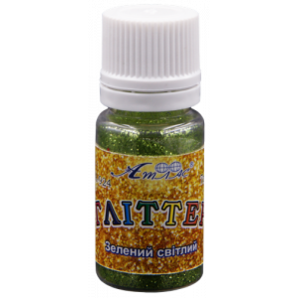 Glitter "Atlas" /AS-2053, A-924/ Light green 7 g, in a plastic jar (1/6)