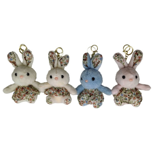 Soft keychain /9898-A/ "Bunny" 20 cm, mix (12)