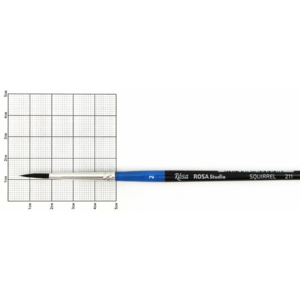 Squirrel brush round "ROSA Studio" /211/ No. 2, k. r. (1/12)