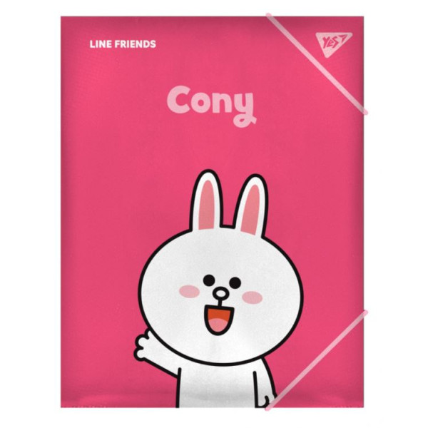 A4 rubber folder "Yes" /492097/ "Line Friends.Cony" (1/40/80)