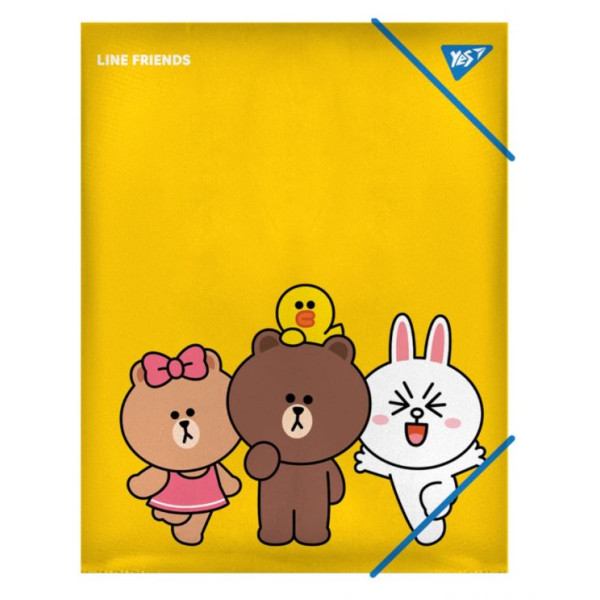 A4 rubber folder "Yes" /492098/ "Line Friends" (1/40/80)