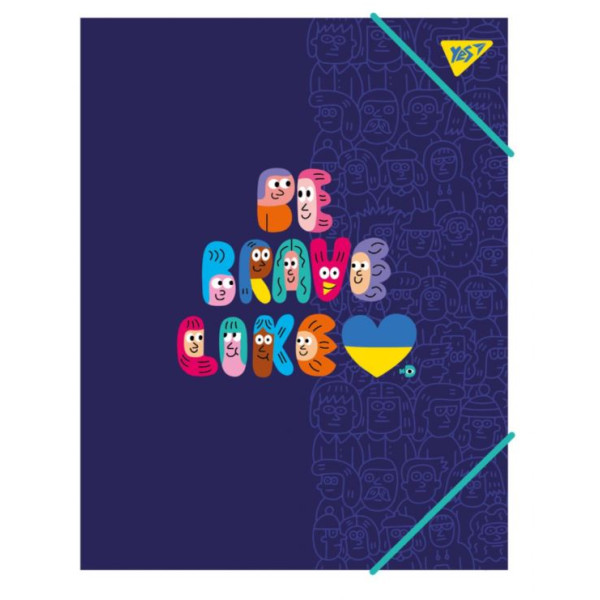 A4 rubber folder "Yes" /492158/ "Stand with Ukraine" (1/40/80)