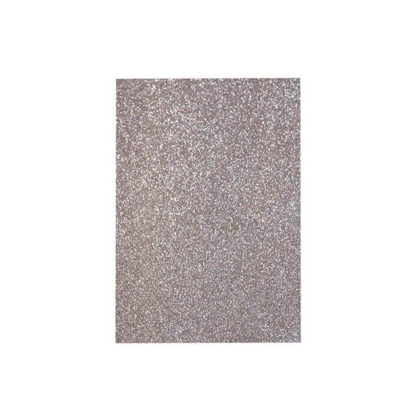 Flexica (foamiran) with glitter "WB" /7949/ 20*30cm, SILVER, 2mm (10 sheets/pack) (1/100)