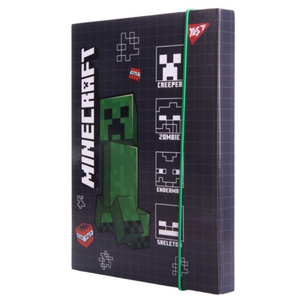 Folder for notebooks cardboard on rubber B5 "Yes" /500243/ "Minecraft" (1/12)