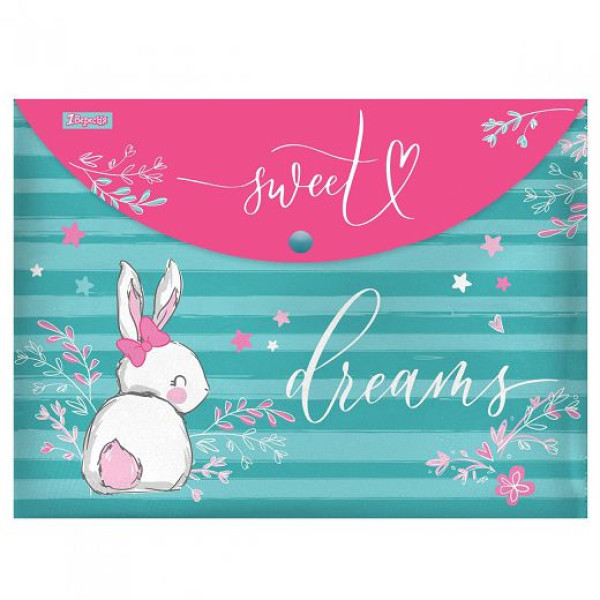 Button-envelope folder A4 "1B" /491918/ "Bunny" (1/12/60/120)