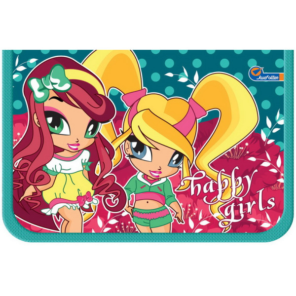Пенал "JO" /19193/ 1 відд., 1 відв. "Happy girls" (1/60)