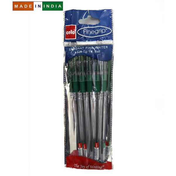 Ballpoint/oil pen CELLO "Finegrip" 0.7mm, GREEN (5/250/2500)
