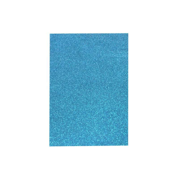 Flexica (foamiran) with glitter "WB" /7945/8955/ 20*30cm, BLUE, 2mm (10 sheets/pack) (1/100)